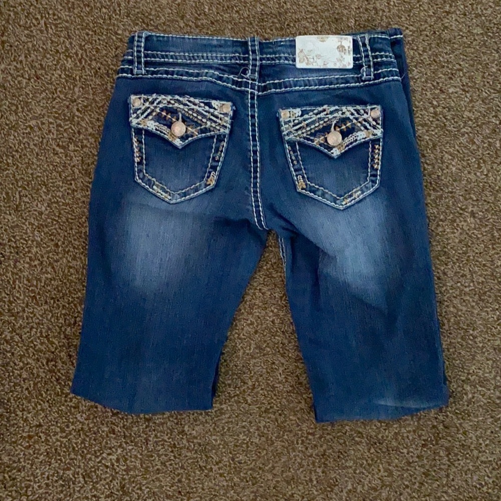 Boot cut blue jeans